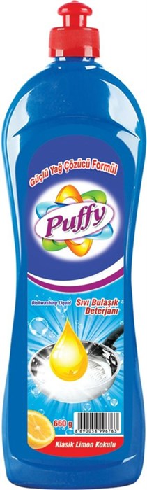 PUFFY СРЕДСТВО ДЛЯ МЫТЬЯ ПОСУДЫ 660 GR x 12 LEMON - фото 826351