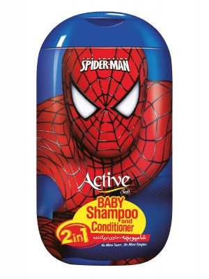ACTIVE Детский шампунь и кондиционер 2в1 "Spiderman", 280 мл (12 шт) - фото 826383