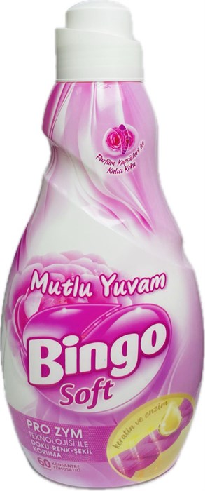 BINGO SOFT концентр. кондиционер для белья (Нежная Роза) 1440мл (9 шт) - фото 826665