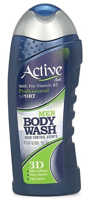 ACTIVE Гель для душа мужской, с витамином B5 "Спорт 3D" NATURAL, 400 мл (12 шт) - фото 826679