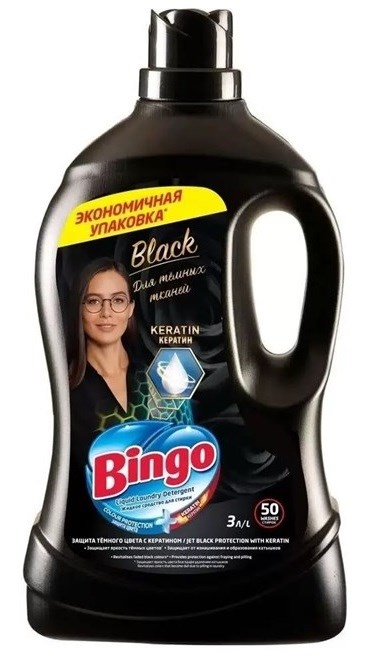 BINGO средство для стирки (LIQUID DET BLACK) 3л (6 шт) - фото 826693