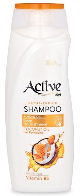 ACTIVE Шампунь питательный CARE & BEAUTY. С кокосовым маслом и витамином B5, 350 мл (12 шт) - фото 826744