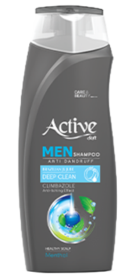 ACTIVE Шампунь мужской против перхоти CARE & BEAUTY. С климбазолом и ментолом, 350 мл (12 шт) - фото 826748