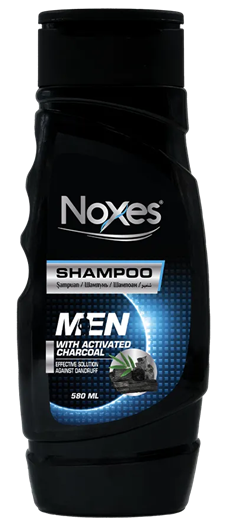 NOXES ШАМПУНЬ (FOR MEN) Активированный уголь Против Перхоти 580мл (12 шт) - фото 826757