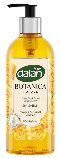 DALAN Botanica Мыло жидкое Цветочный аромат Фрезии(успокаивает и снимает раздражение) 500 мл (12 шт) - фото 826764