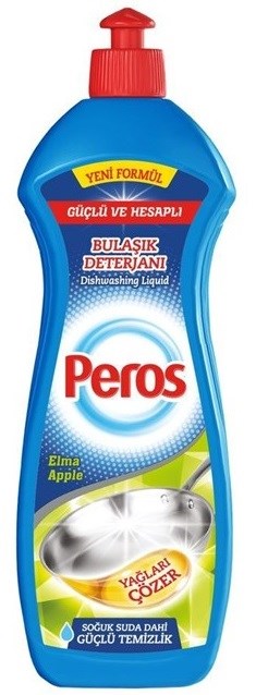 PEROS Средство для мытья посуды "ЯБЛОКО" (СИНЯЯ ТАРА) 500мл (24 шт) - фото 826787
