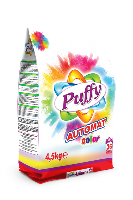 PUFFY Порошок стиральный Для цветного / Color 4.5 кг (4 шт) - фото 826798
