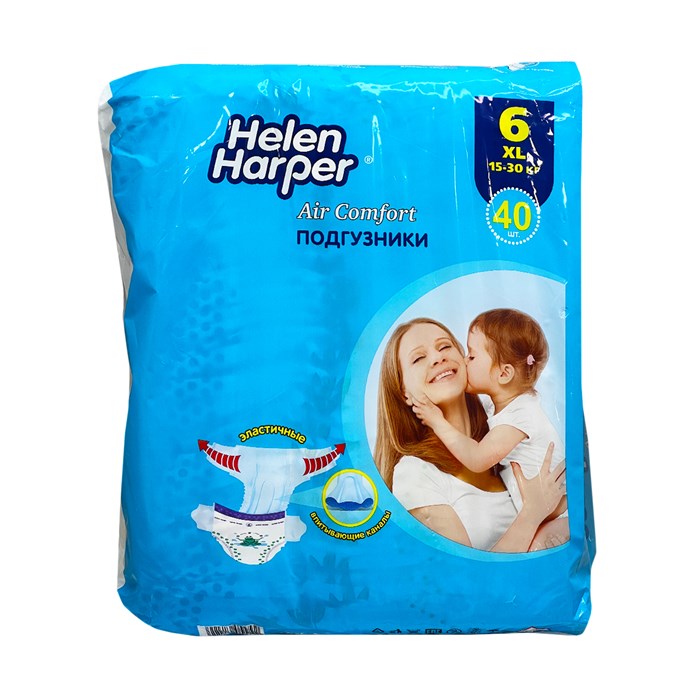 Детские подгузники Helen Harper Air Comfort 6-ка XL 40 шт (13-18 кг) - фото 826813