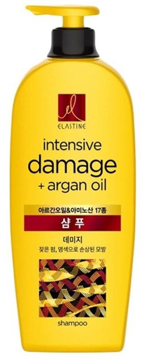 Elastine Intensive Damage + Argan Oil Шампунь Для Поврежденных Волос 680 мл - фото 826865