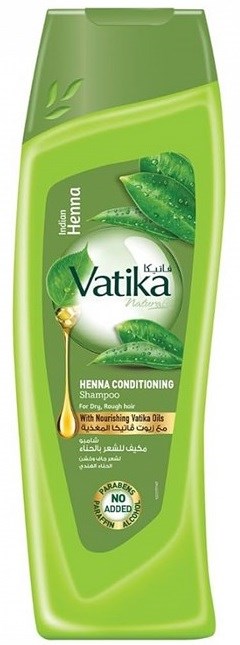 Vatika Шампунь для сухих и поврежденных волос с экстрактом хны 400 мл (6/12 шт в коробке) - фото 826948