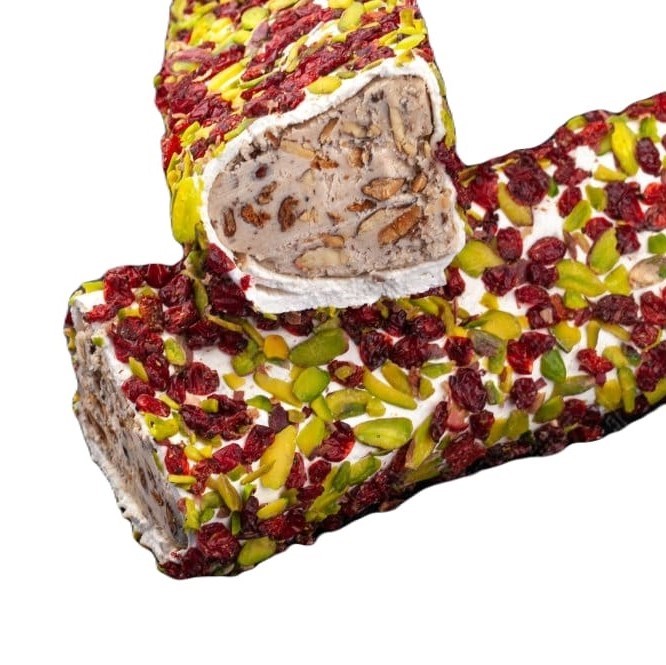 2 Hacibaba лукум мега в фисташке и с кремом из фундука  вес - фото 827081