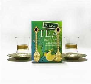 Ali baba 2 стакан чайный с порошковый напиток со вкусом мята-лимон 100гр. 1/24шт. - фото 827199