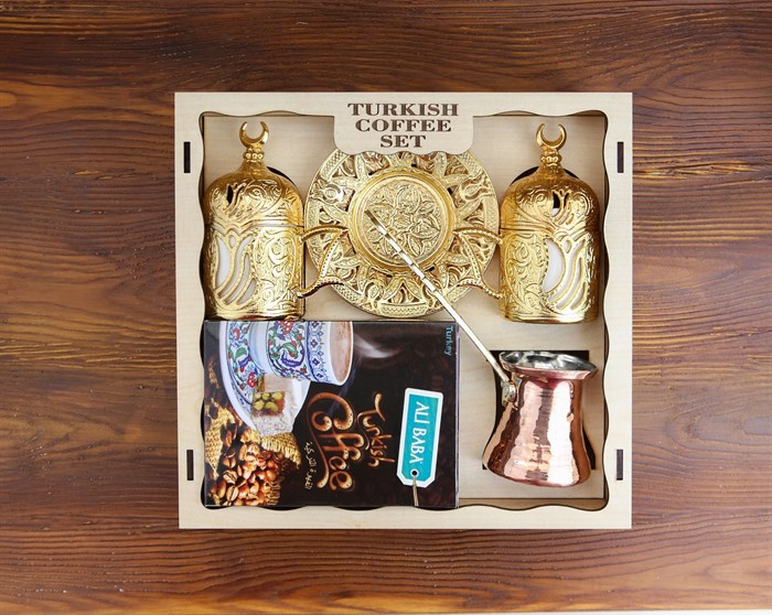 Ali bab деревянный кофейный сервиз (Topkapı) 1/12шт. - фото 827219