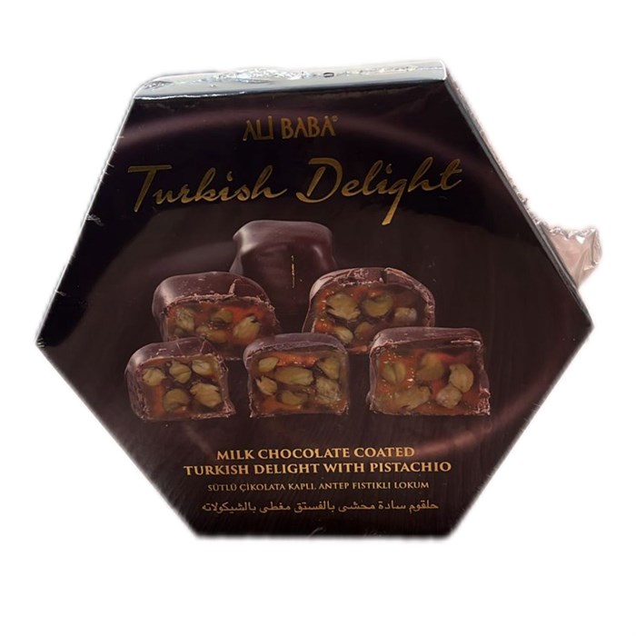 Ali Baba фисташковый лукум с шоколадным покрытием 140гр. 1/12шт. - фото 827224