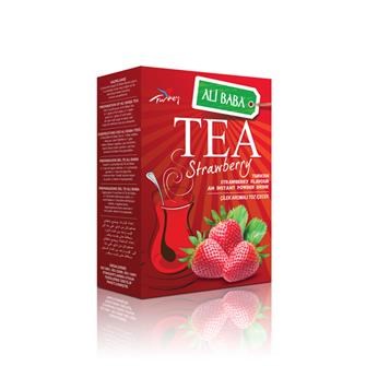 Ali baba Порошковый напиток со вкусом клубника 100гр. 1/36шт. - фото 827272