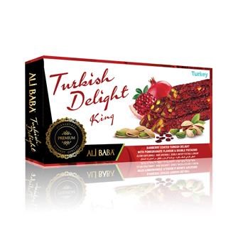 Ali baba рахат-лукум с фисташковое со вкусом граната с барбарисом. 100гр. 1/36шт. - фото 827301