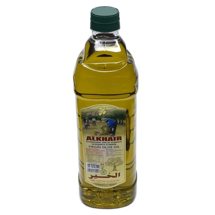 ALKHAIR VIRGIN Оливковое масло первого холодного отжима 1л. 1/6шт. (пластик) - фото 827337