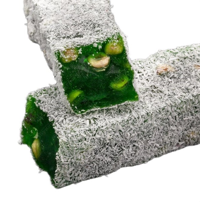 Anadolu лукум королевский со вкусом киви с фундуком в кокосе вес  (K9-C9) - фото 827377
