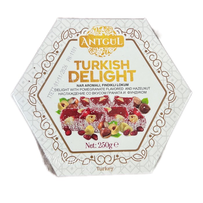 ANTGUL рахат-лукум гранат с фундуком 250гр. 1/15шт. - фото 827465