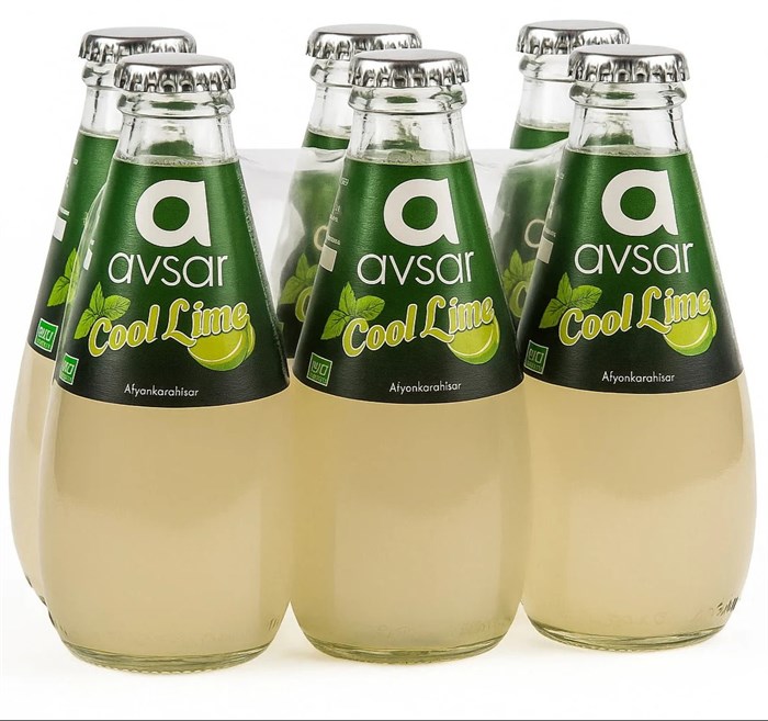 AVSAR COOL LIME минеральная вода с вкусом прохладный лайм 200мл. 1/24шт. - фото 827500