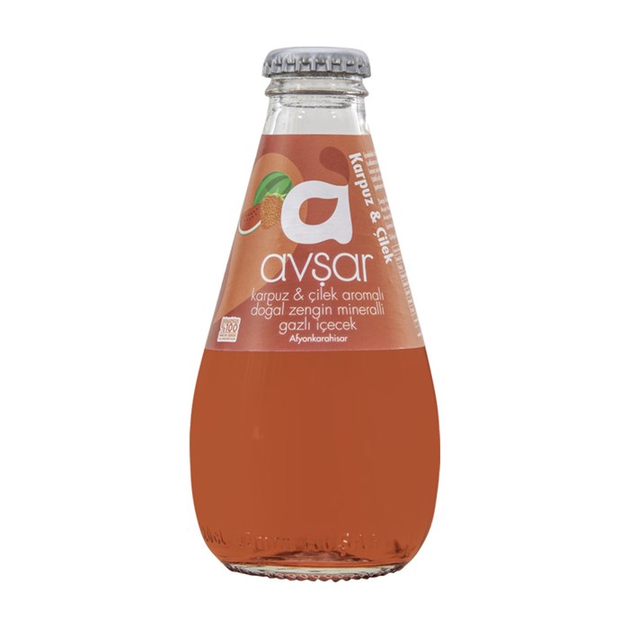 AVSAR минеральная вода с вкусом арбуз-клубника 200мл. 1/24шт. - фото 827505