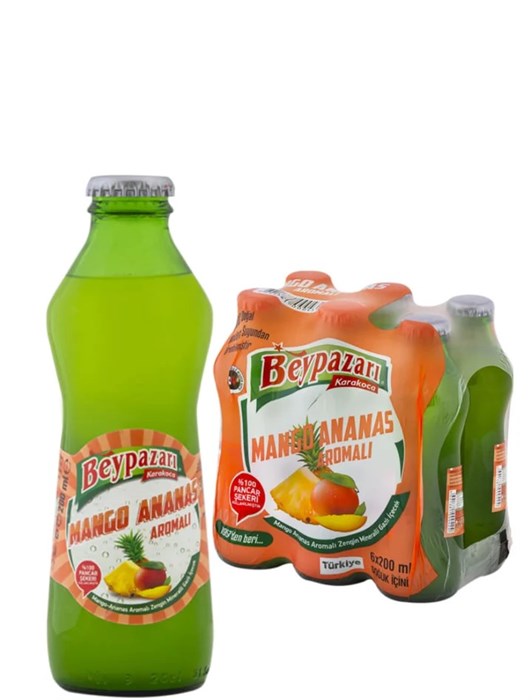 BEYPAZARI минеральная вода с манго-ананасом 200мл. 1/24шт. - фото 827615