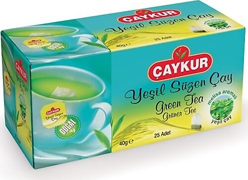 Caykur чай зеленый с мелисия в пакетиках 40гр.*24шт. - фото 827760