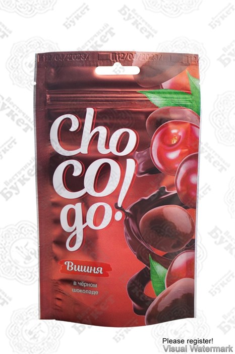 ChoCoGo Вишня корочка в темной шоколадной глазури 100гр. 1/18шт. - фото 827788