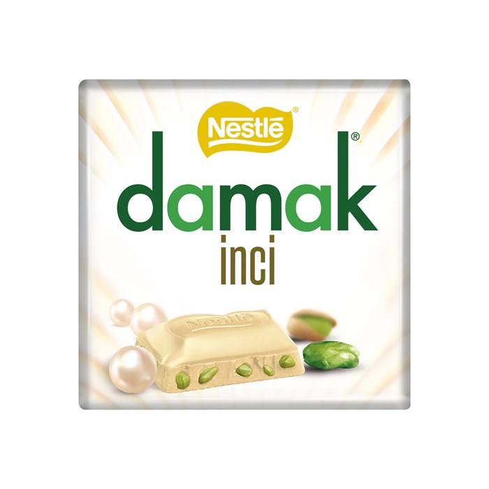 NESTLE DAMAK INCI белый шоколад с фисташками 65гр. 1/6шт.*24бл. - фото 827877
