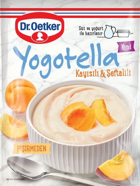 Dr.Oetker десерт йогутелла Персик и Абрикос  77гр. 1/12шт. - фото 827966