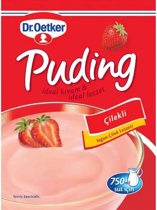 Dr.Oetker пудинг клубничный 120гр. 1/12шт. - фото 827974