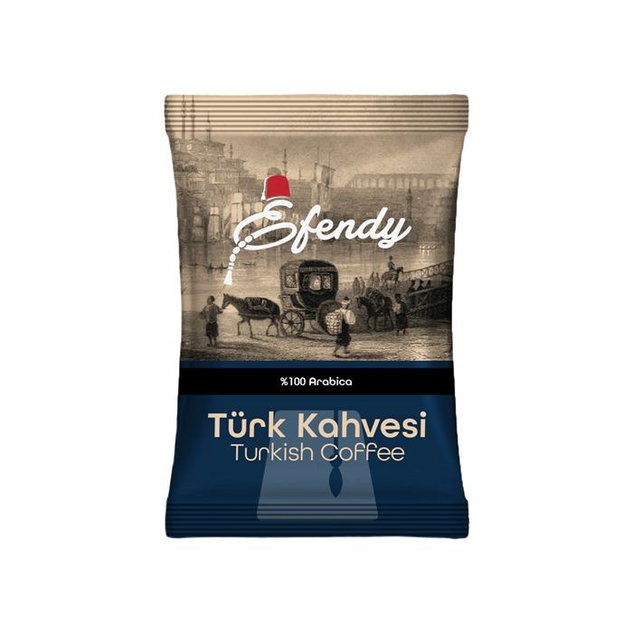 Efendi Кофе ANTAKYA STYLE SUVARI по-турецки темной обжарки 100гр.*25*4шт. - фото 827983