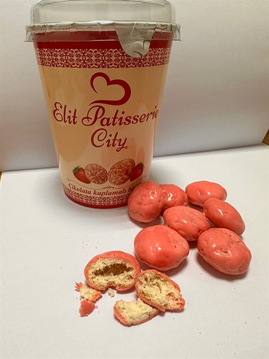 Elit Patisserie City Dark печенье с клубничным ароматом, покрытые шоколадом 120гр. 1/24шт. - фото 828034