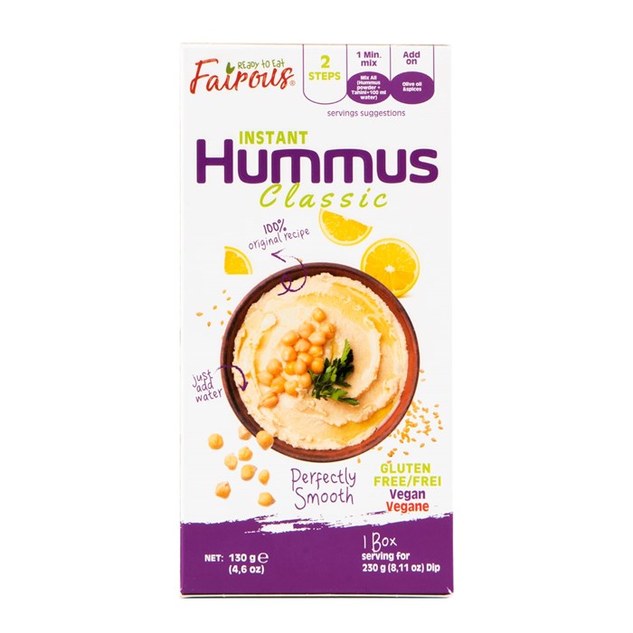 FAIROUS Набор для приготовления Хумуса (ОЛИВКОВОЕ МАСЛО + СПЕЦИИ + ТАХИНИ) 130 Г  1/12 - фото 828103