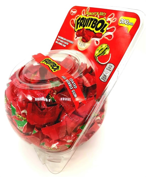 FRUITTBOL JELLY Жевательная резинка Арбуз, СФЕРА 3,5гр. 1/200шт.*6бл. - фото 828134