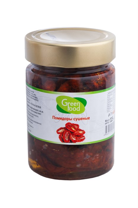Green Food томаты сушёные в масле 325гр. 1/12шт. - фото 828191