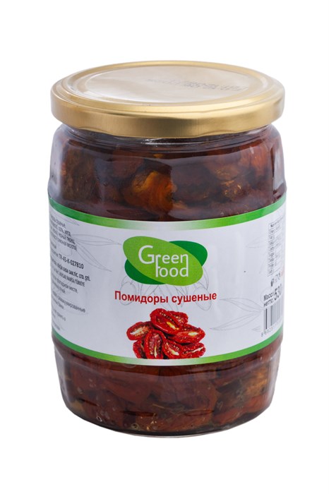 Green Food томаты сушёные в масле 530гр. 1/12шт. - фото 828192
