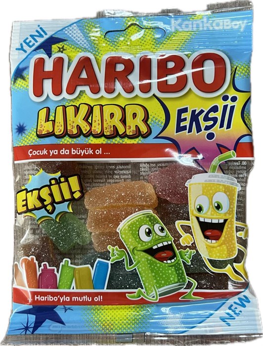 Haribo Жев. мармелад микс шипучих напитков кислый 70гр. 1/24шт. - фото 828249