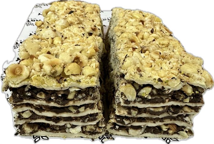 Hatay market FINDIKLI  PASTA ,белый рахат-лукум (Султан), горькое пралине, фундук, ореховая глазурь. 1/5кг. - фото 828298