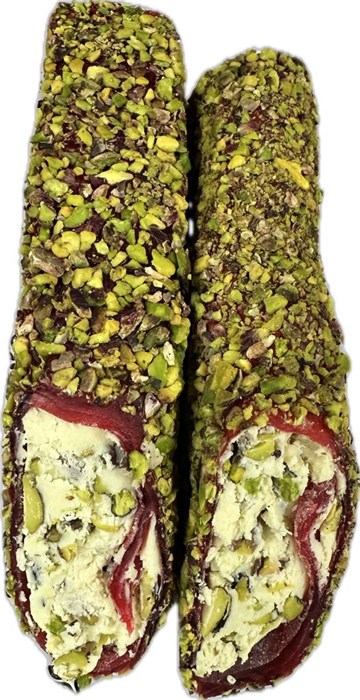 Hatay market NAR PİRİNÇ ANTEP лукум со вкусом граната, фундука, фисташковая глазурь из рисовой нарезки с фундуком. 1/5кг. - фото 828346