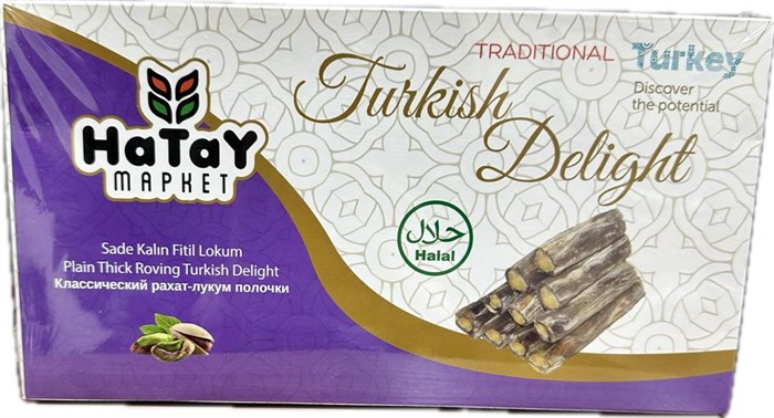 Hatay Market SADE kalin fitil рахат-лукум классический с фисташкой палочки. 400гр. 1/18шт - фото 828390