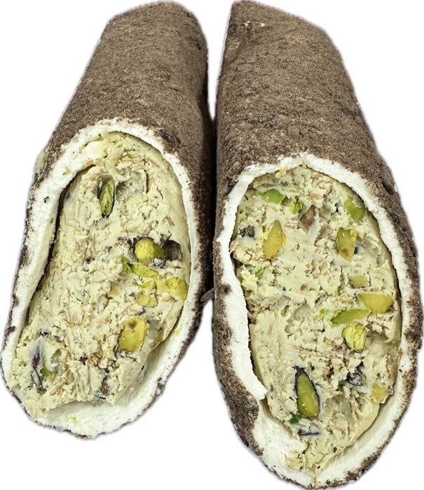 Hatay Market Soğuk baklava белый лукум (Султан),со вкусом сливок, фисташек и смесь тирамису и тертой шоколадной глазури. 1/5кг. - фото 828394
