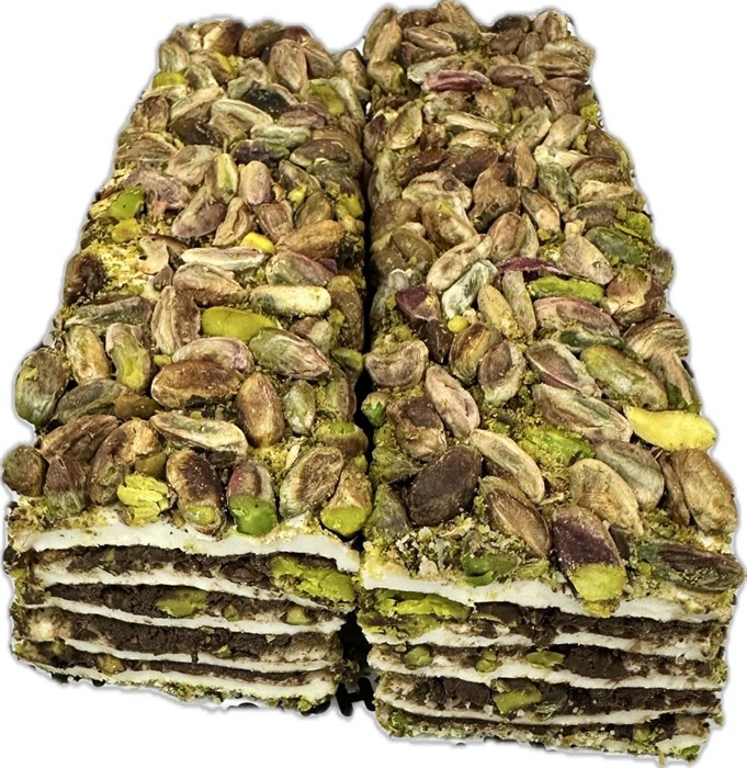 Hatay market TANE ANTEP PASTA белый лукум (Султан), горькое пралине, фисташки, глазурь из фисташек. 1/5кг. - фото 828400