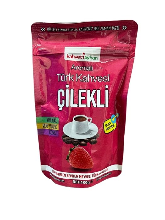 Kahveciayhan кофе со вкусом клубники 100гр. 1/20шт. - фото 828552