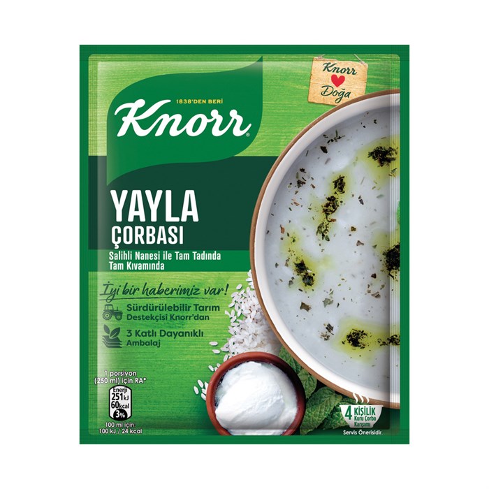 Knorr весенний суп с йогуртом yayla corbasi 72гр. 1/12шт. - фото 828652