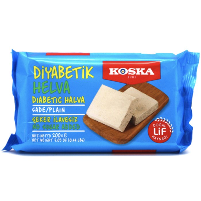 KOSKA халва кунжутная для диабетиков 200гр. 1/12 - фото 828676
