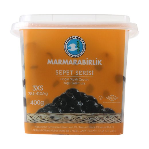 Marmarabirlik маслины sepet serisi 3XS ( 381-410) 400гр. 1/12шт. - фото 828840