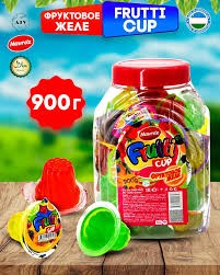 NAVROZ Желе FRUTTI Ассорти в стаканчиках 13гр. банка 1/70шт.*6 банок  АКЦИЯ!!!! - фото 828975