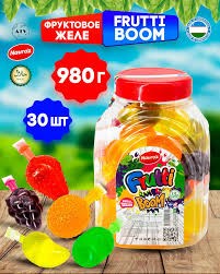 NAVROZ Желе FRUTTI BOMM Ассорти 28гр. банка 1/35шт.*6 банок  АКЦИЯ!!!! - фото 828976