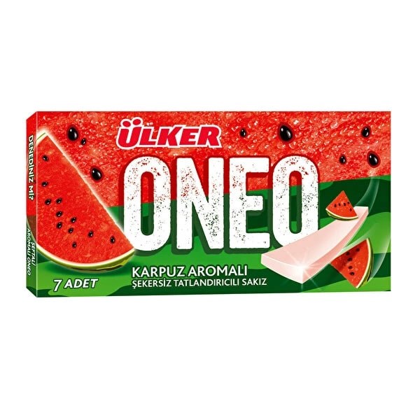 ONEO Ulker жевательная резинка с ароматом арбуза 14гр. - фото 829036